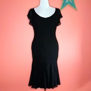 Black silhouette cocktail dress